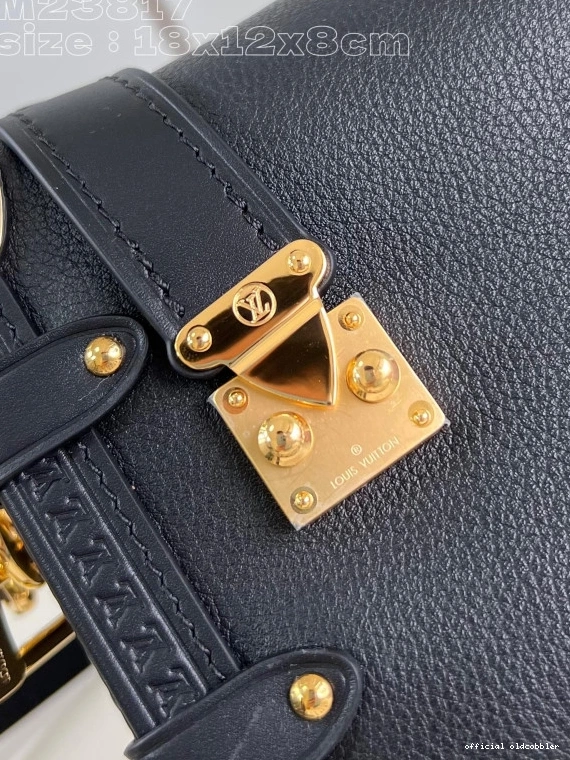 Official oldcobbler LOUIS PM-18*12.5*8CM VUITTON Side Trunk 0711
